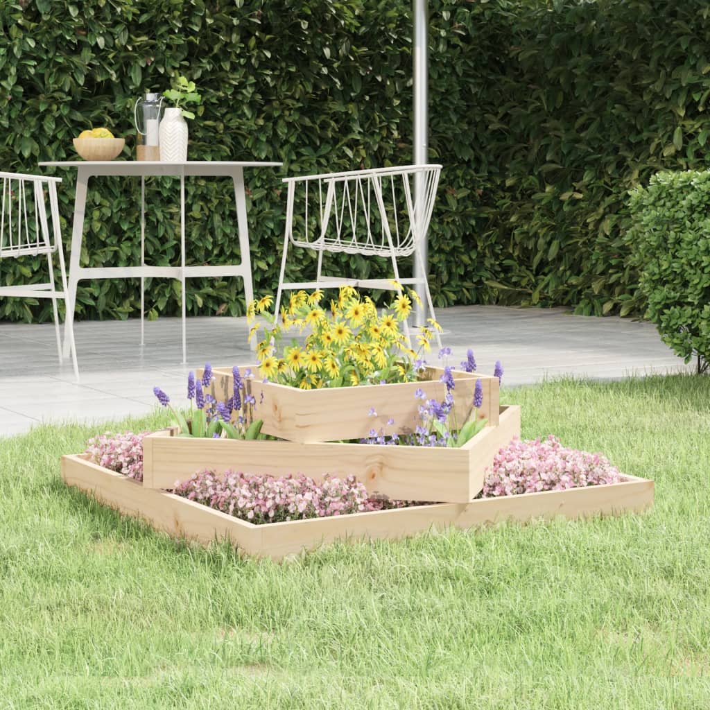 E-shop VidaXL Kvetináč 83x83x27 cm masívna borovica