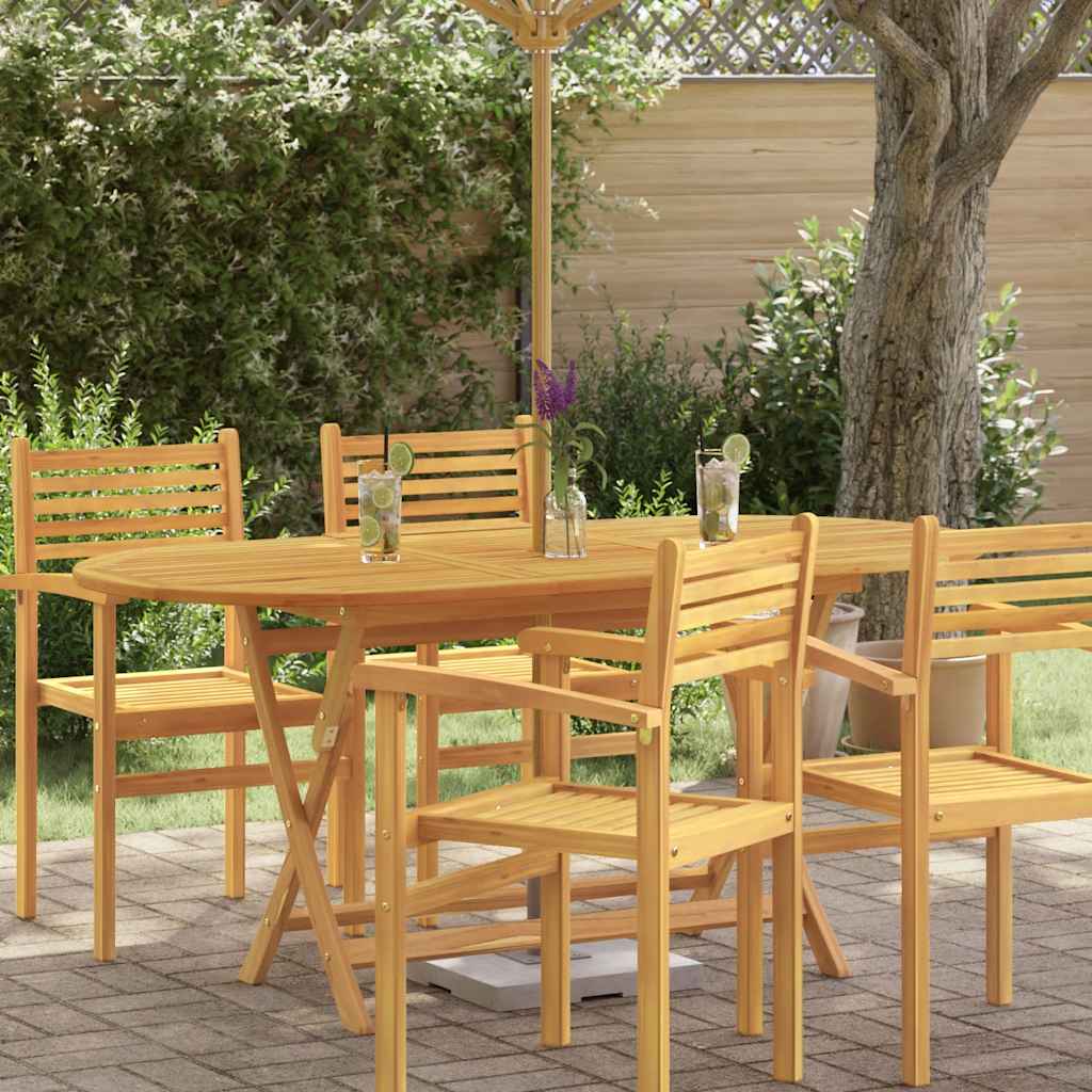 E-shop vidaXL Skladací záhradný stôl 160x85x75 cm eukalyptový masív