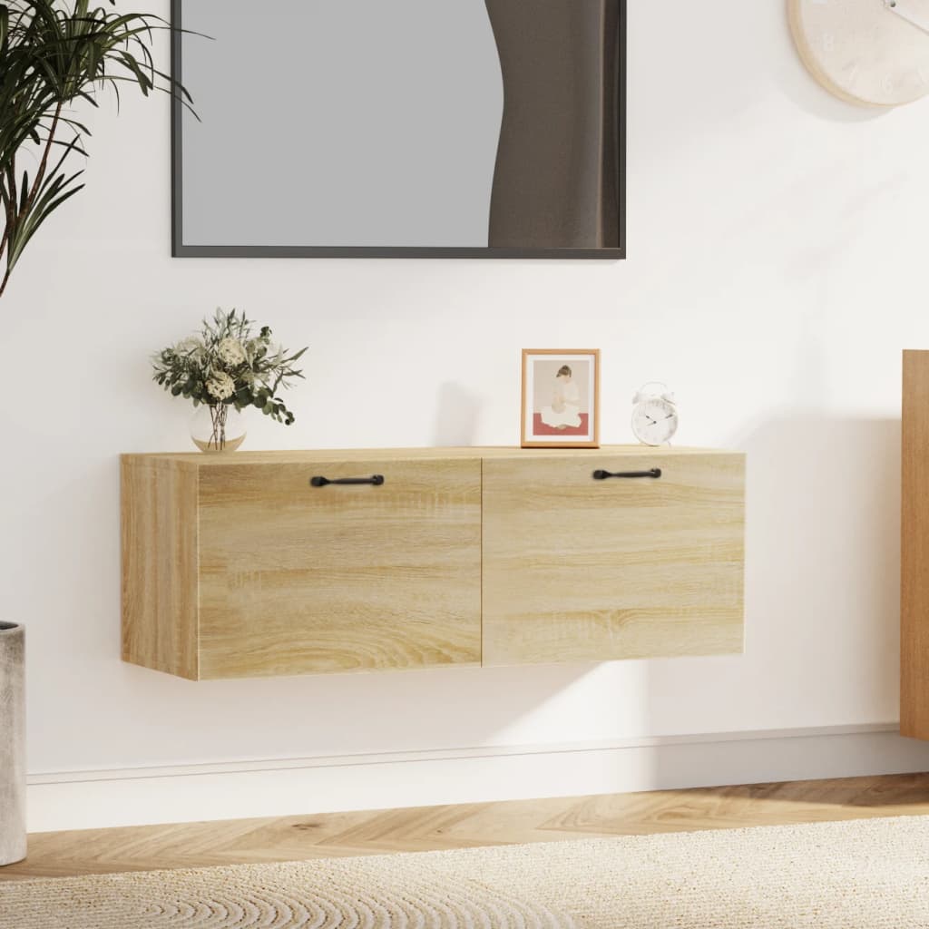 E-shop vidaXL Nástenná skrinka, dub sonoma 100x36,5x35 cm, kompozitné drevo