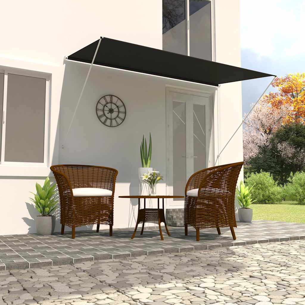 E-shop vidaXL Zaťahovacia markíza 350x150 cm antracitová
