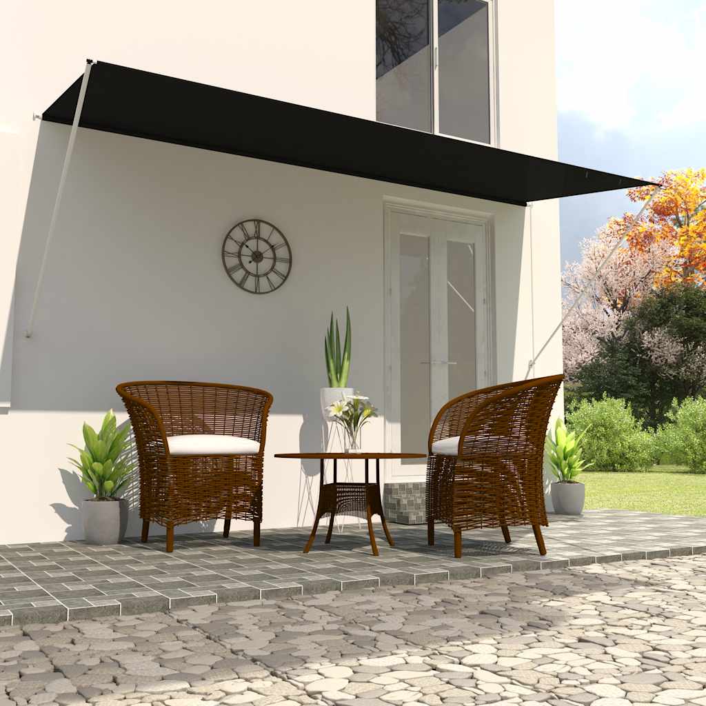 E-shop vidaXL Zaťahovacia markíza 400x150 cm antracitová