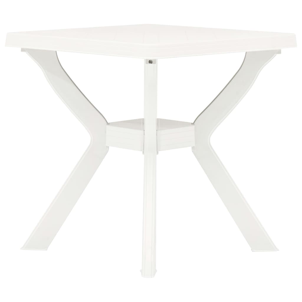 E-shop vidaXL Bistro stolík, biely 70x70x72 cm, plast