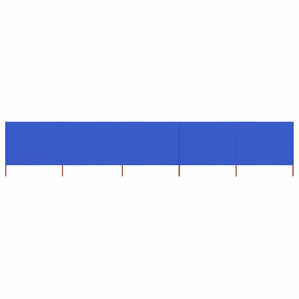 E-shop vidaXL 5-panelová zábrana proti vetru látková 600x160 cm azúrovo-modrá