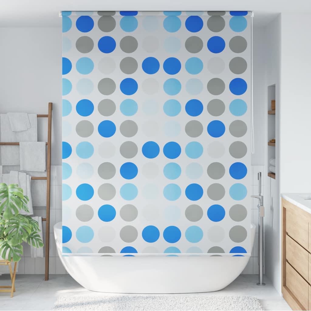E-shop vidaXL Sprchová roleta 160x240 cm, kruhy