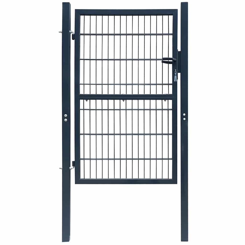 E-shop vidaXL 2D plotová bránka (jednoduchá) antracitovo sivá 100x160 cm