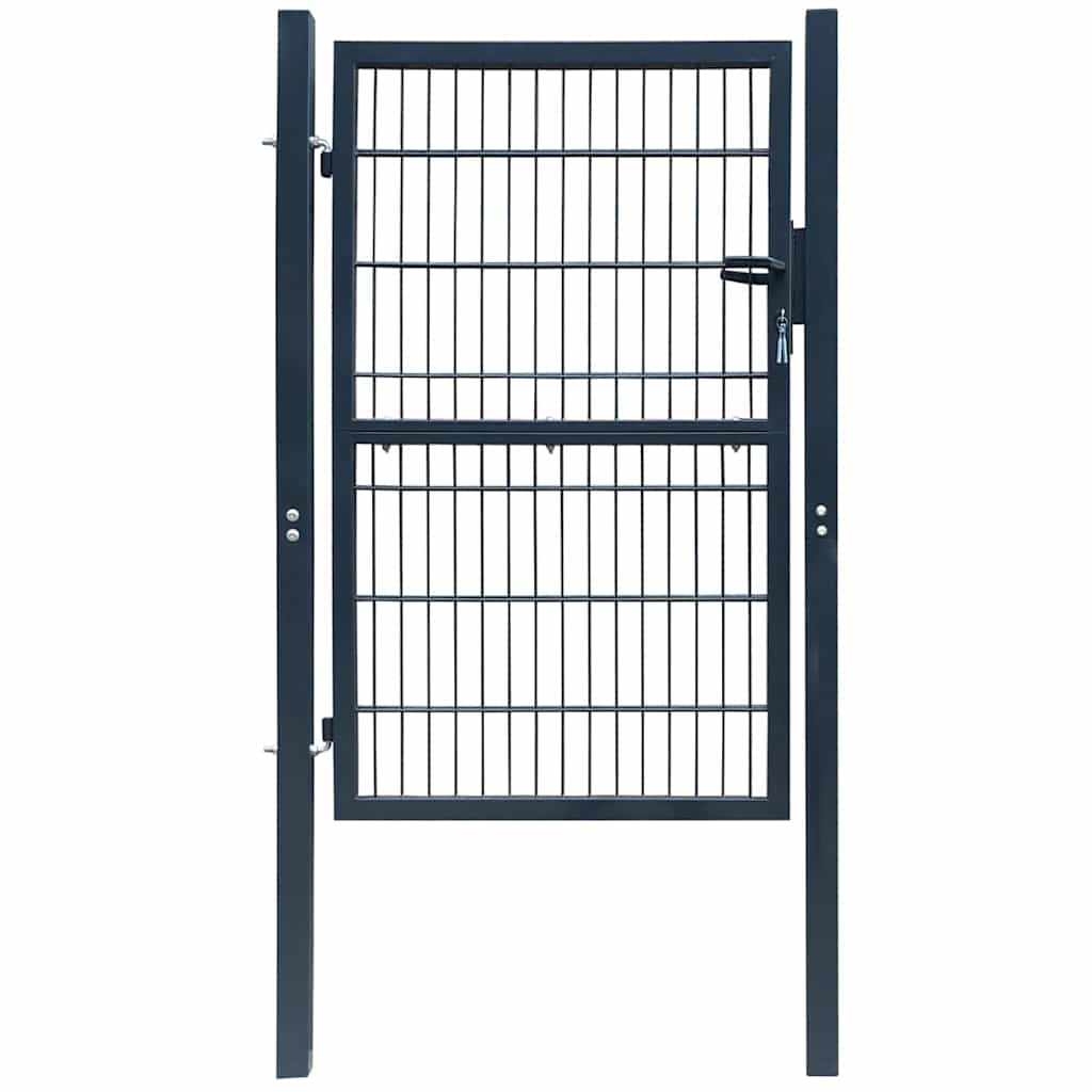 E-shop vidaXL 2D plotová bránka (jednoduchá) antracitovo sivá 100x180 cm