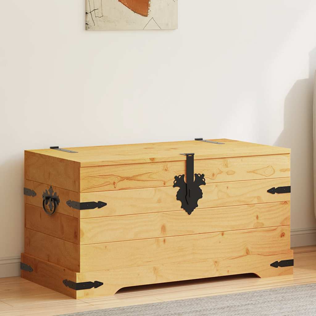 E-shop vidaXL Úložná truhlica, mexická borovica Corona 91x49,5x47 cm