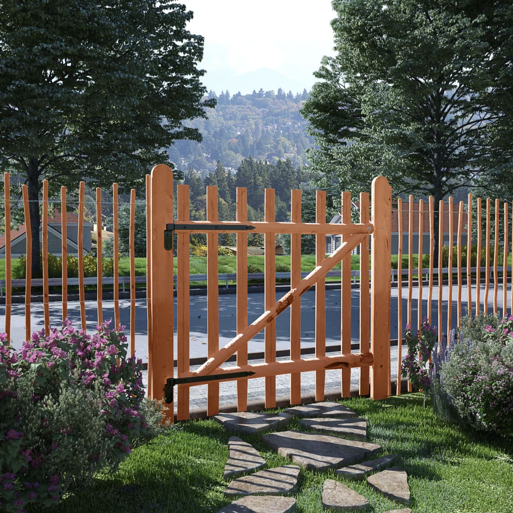 E-shop vidaXL Jednokrídlová brána, impregnované drevo, 100x100 cm