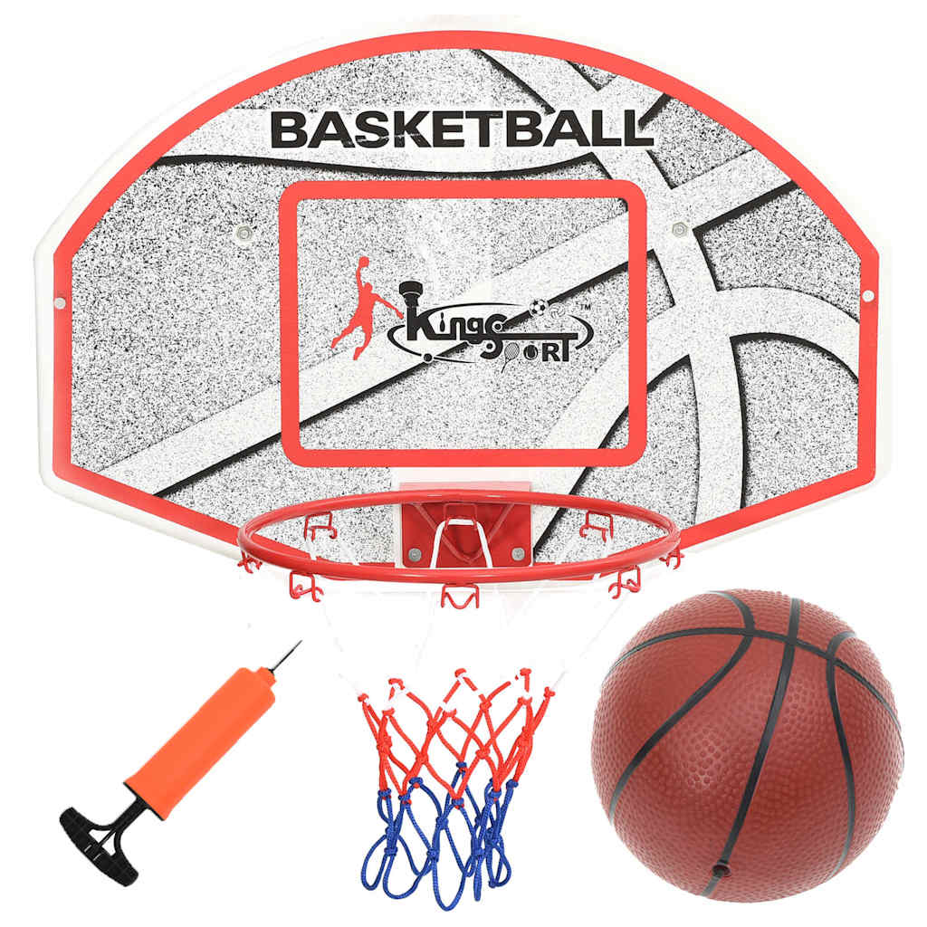 E-shop vidaXL 5-dielna sada basketbalového koša na stenu s doskou 66x44,5 cm