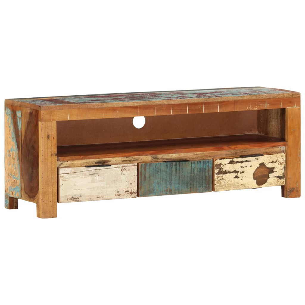E-shop vidaXL TV skrinka 110x30x40 cm recyklovaný masív
