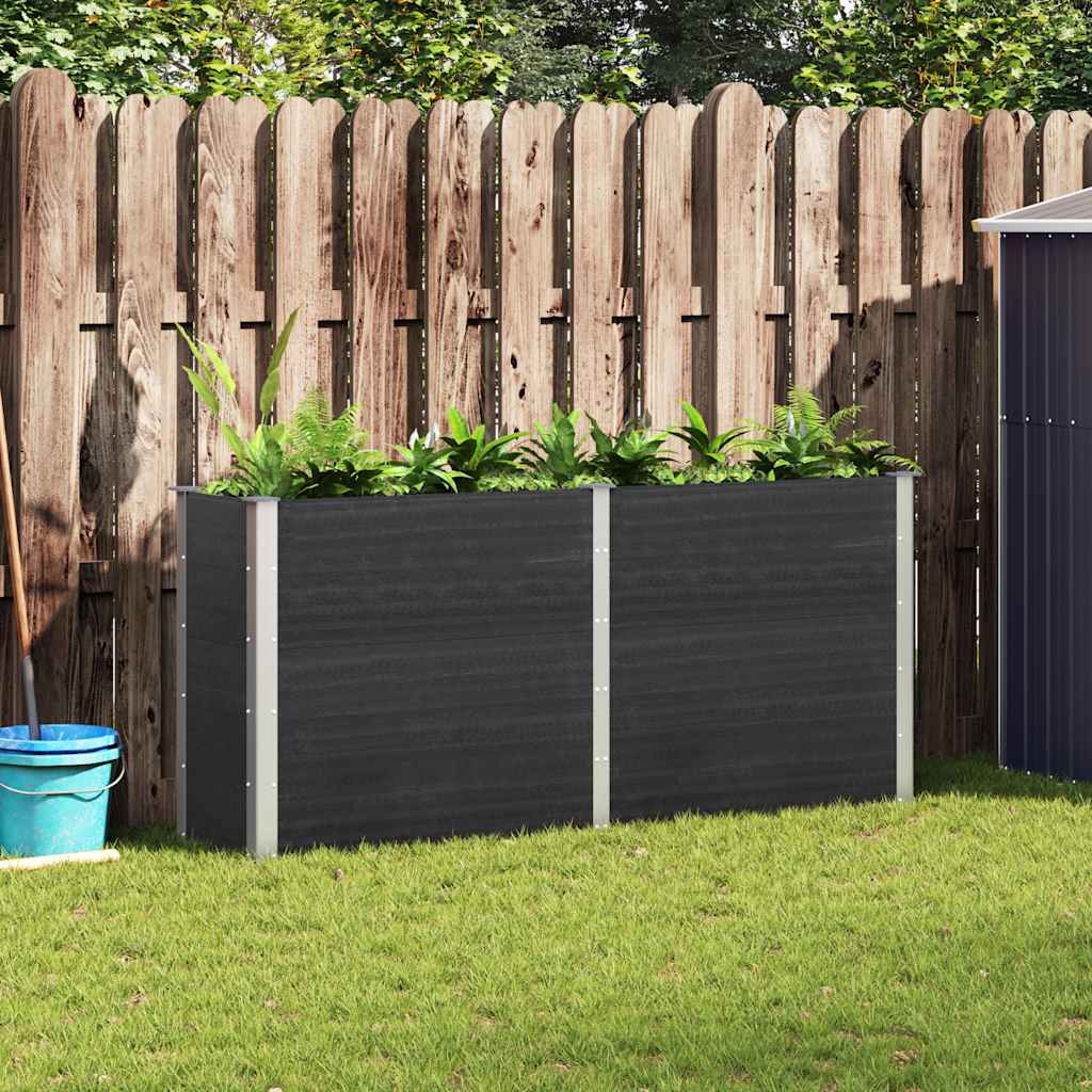 E-shop vidaXL Vyvýšený záhradný záhon 200x50x91 cm WPC sivý