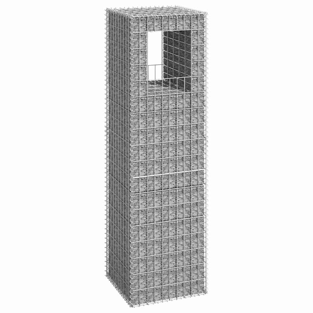 E-shop vidaXL Gabiónový kôš/stĺp 50x50x180 cm železo