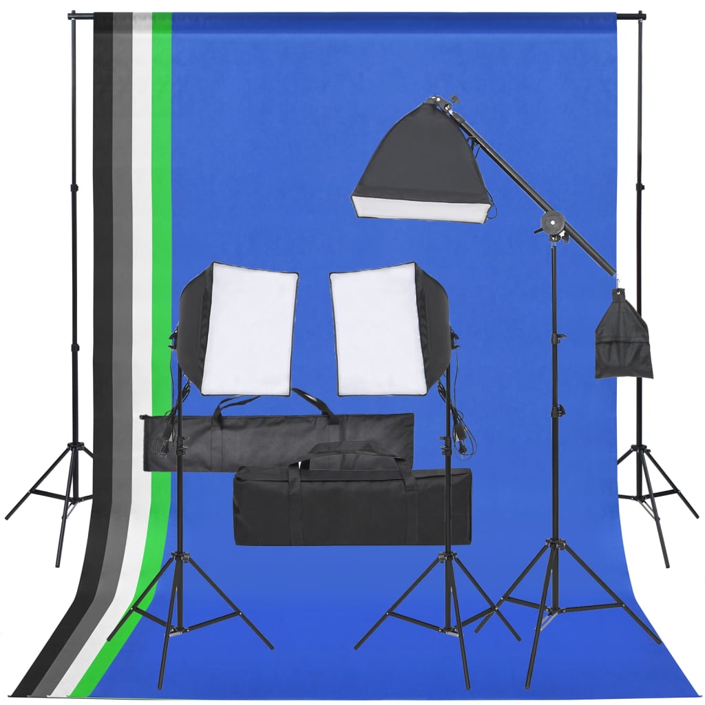 E-shop vidaXL Fotografické vybavenie s osvetlením a pozadím