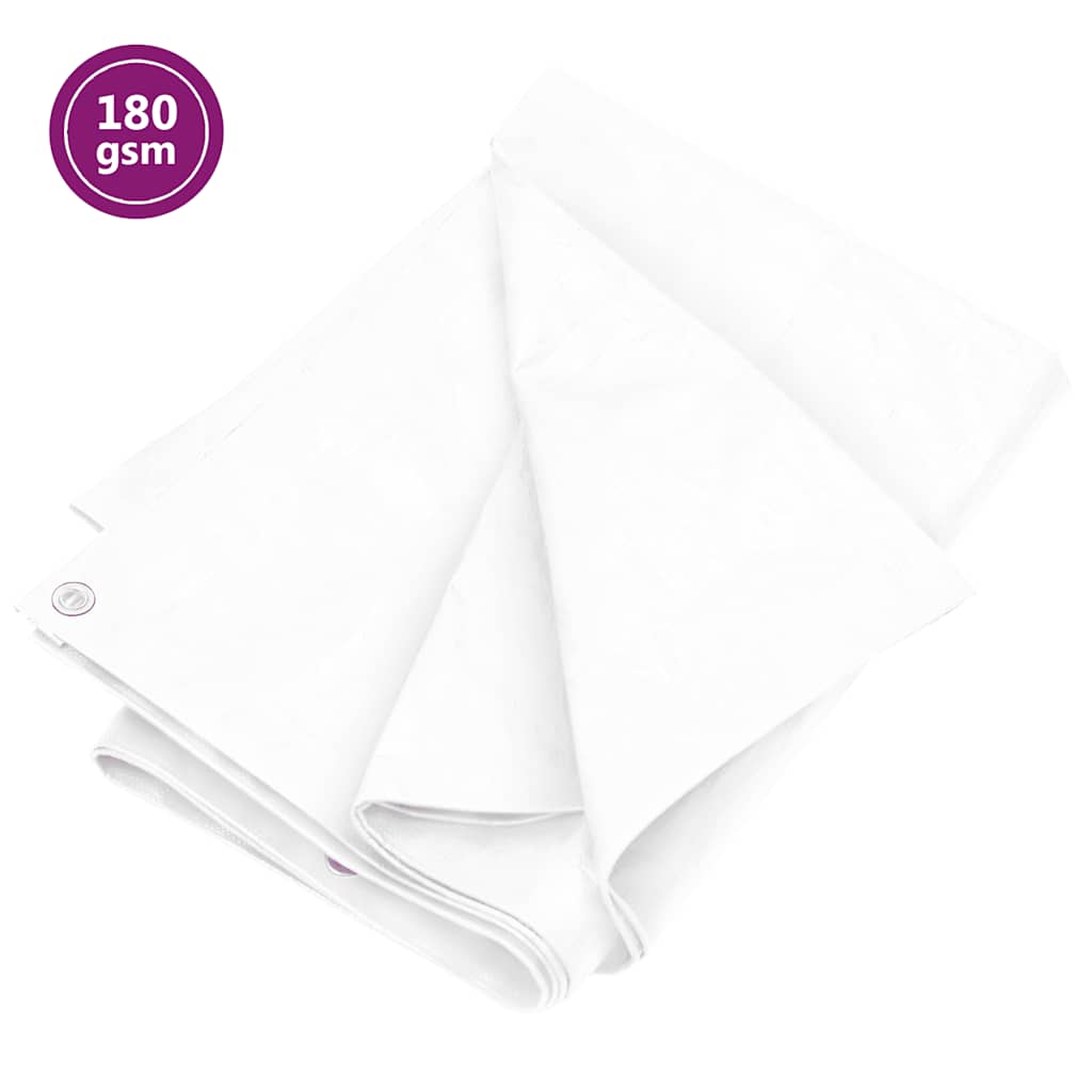 E-shop vidaXL Plachta 180 g/m² 4x8 m biela HDPE