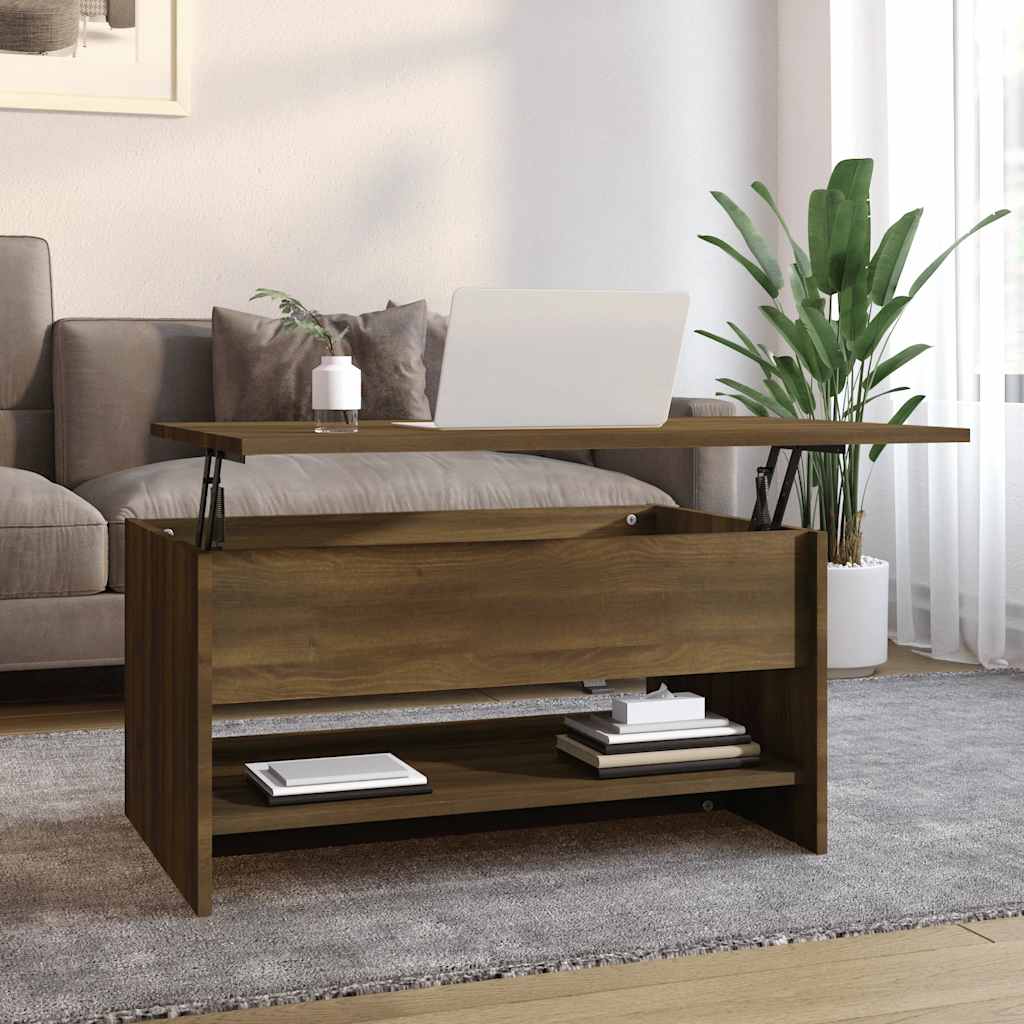 E-shop vidaXL Konferenčný stolík hnedý dub 80x50x40 cm spracované drevo
