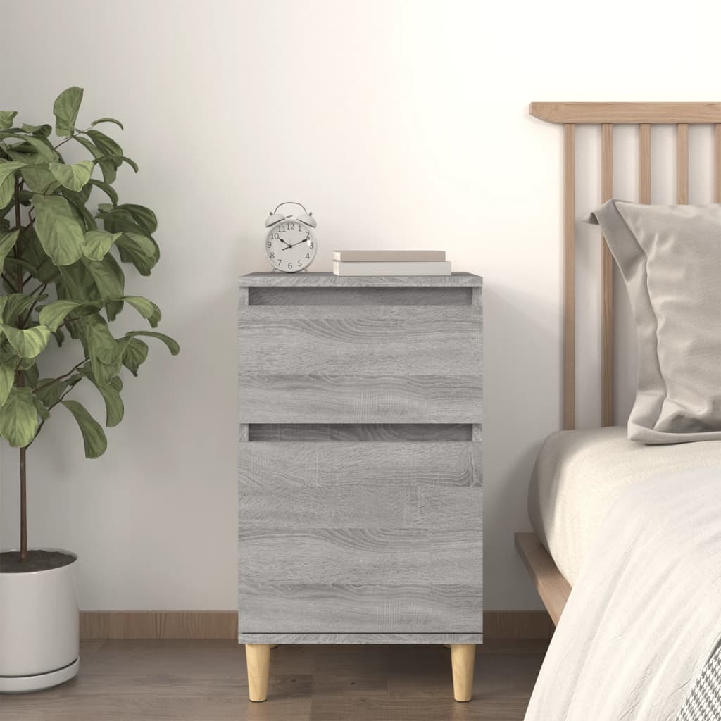 E-shop vidaXL Nočný stolík sivý sonoma 40x35x70 cm