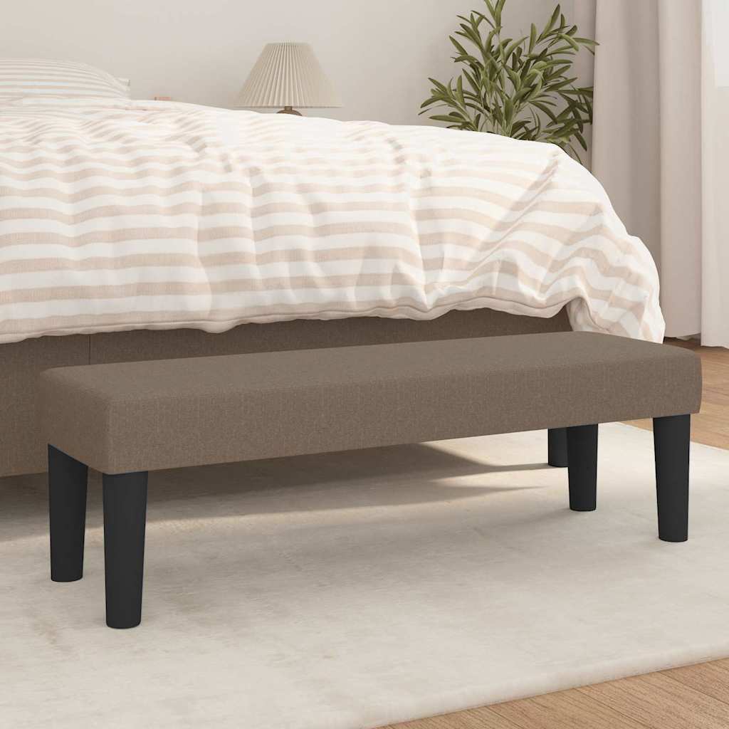 E-shop vidaXL Lavička sivohnedá 100x30x30 cm látka