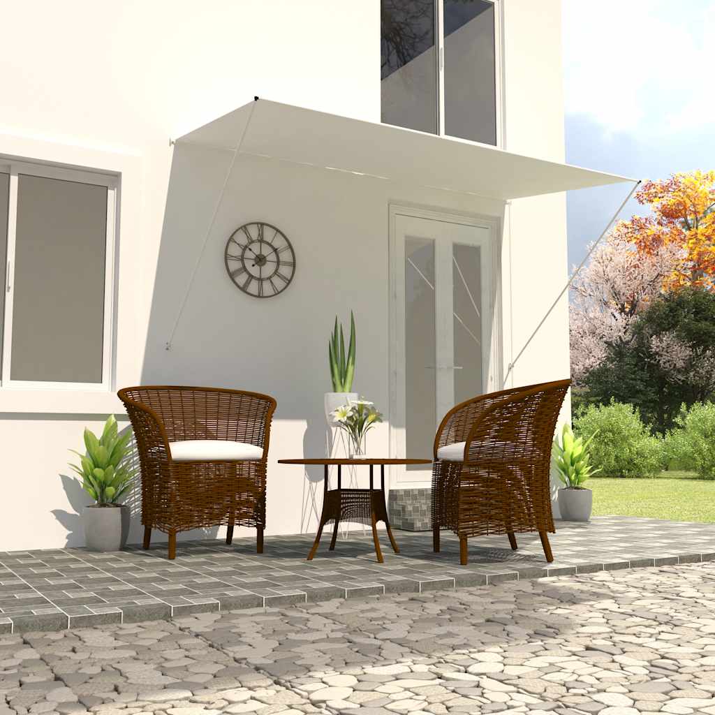 E-shop vidaXL Zaťahovacia markíza 250x150 cm krémová