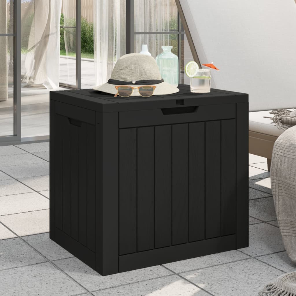 E-shop vidaXL Záhradný úložný box čierny 55,5x43x53 cm polypropylén
