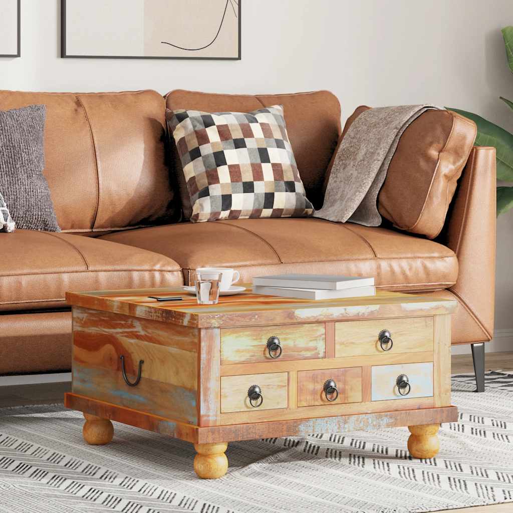 E-shop vidaXL Konferenčný stolík, recyklované drevo 70x70x38 cm