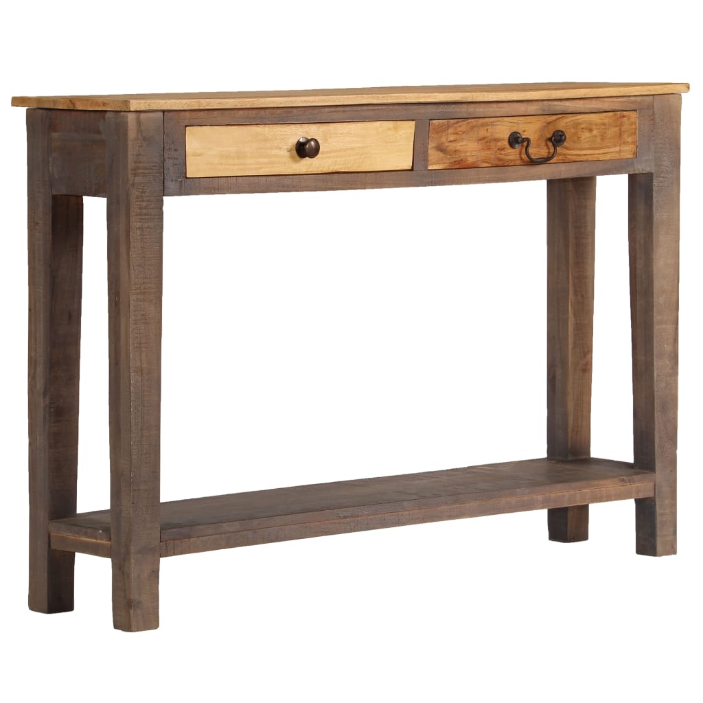 E-shop vidaXL Konzolový stolík masívne drevo vintage štýl 118x30x80 cm