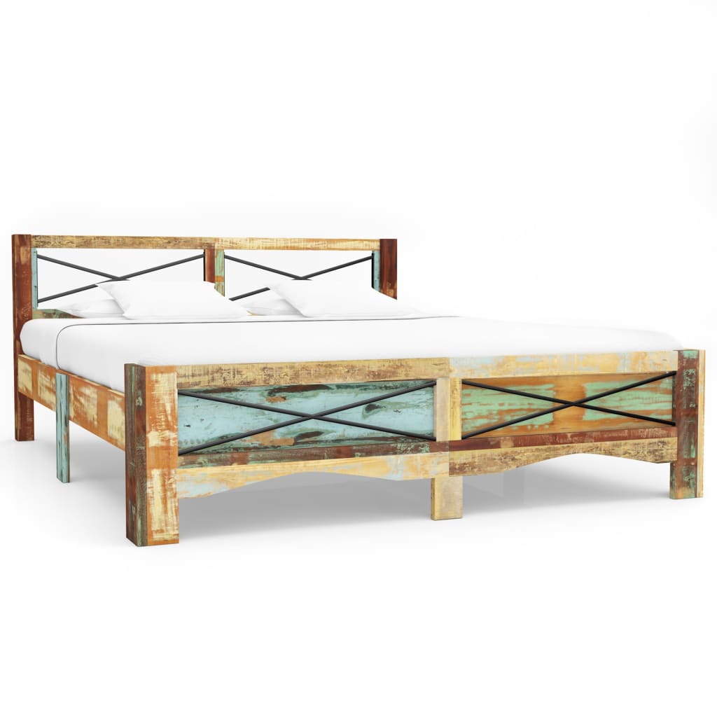 E-shop vidaXL Posteľný rám, recyklovaný masív 160x200 cm