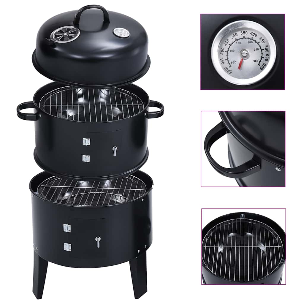 E-shop vidaXL Záhradná udiareň a gril 3 v 1 40x80 cm