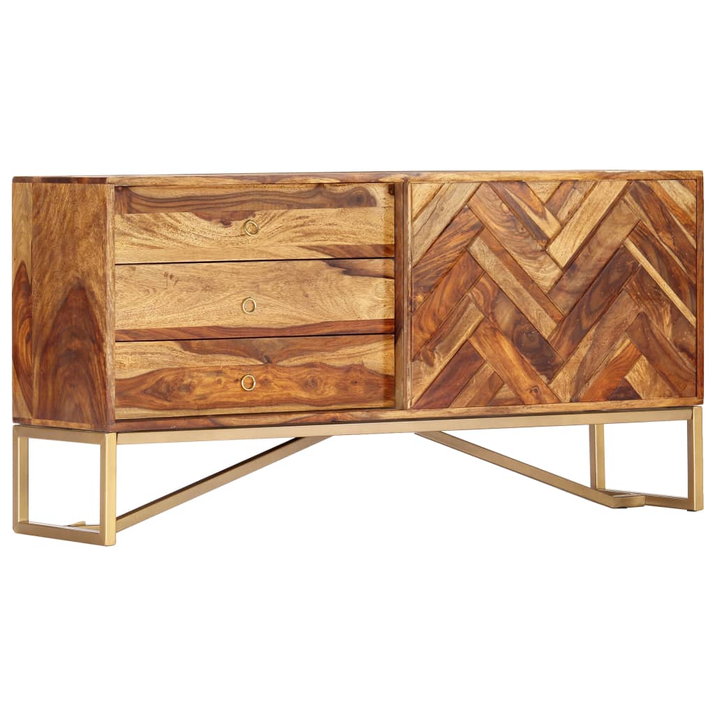 E-shop vidaXL Komoda 118x30x60 cm masívne sheesamové drevo