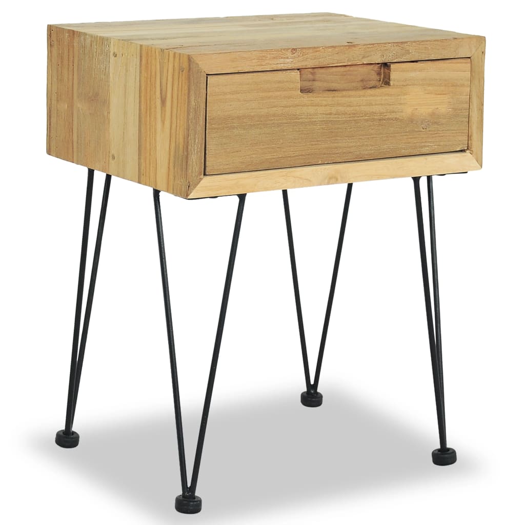 E-shop vidaXL Nočný stolík z teakového dreva, 40x30x50 cm