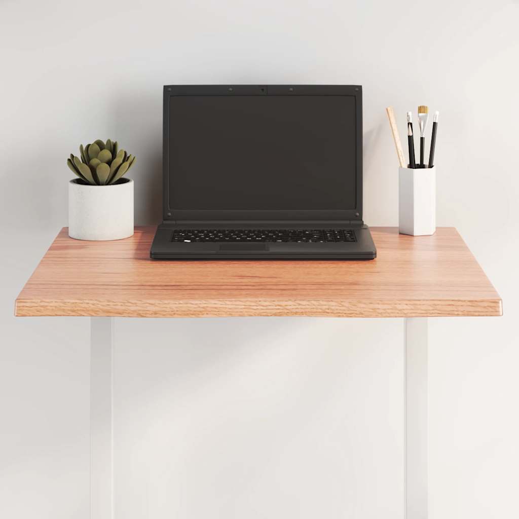 E-shop vidaXL Stolová doska, svetlohnedá 60x50x2 cm, ošetrený dub, živé hrany