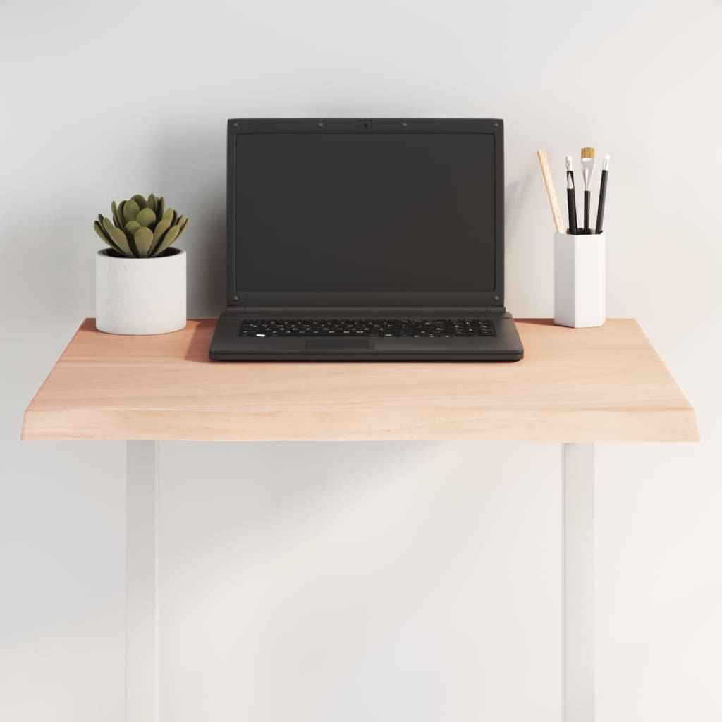 E-shop vidaXL Stolová doska 60x60x2 cm, neošetrený dubový masív, živé hrany