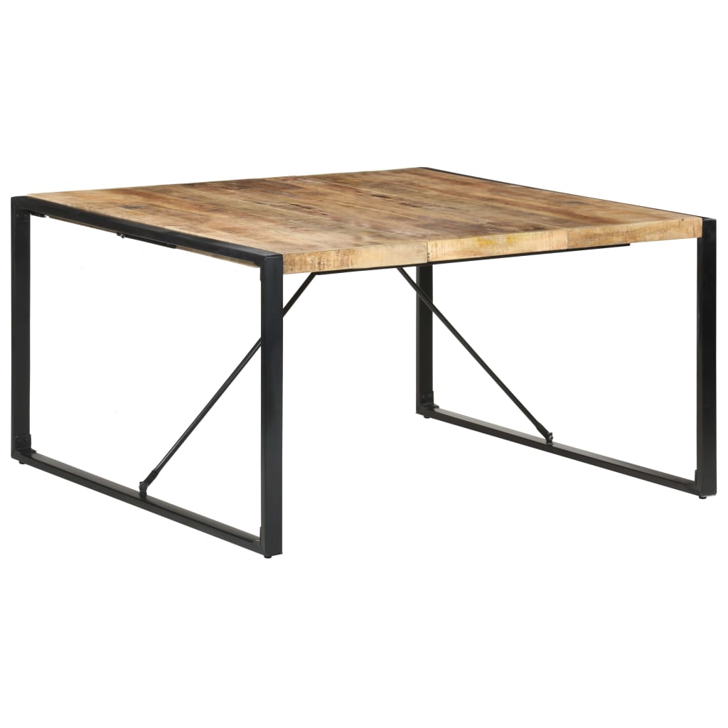 E-shop vidaXL Jedálenský stôl 140x140x75 cm surové mangovníkové drevo