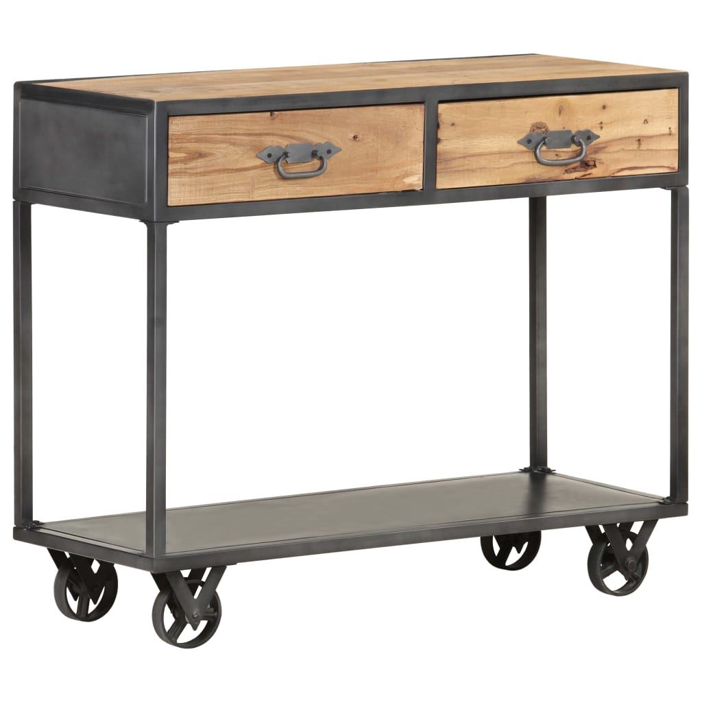 E-shop vidaXL Konzolový stolík 90x35x74 cm recyklovaný masív