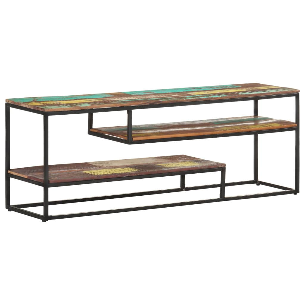 E-shop vidaXL TV skrinka 130x30x45 cm masívne recyklované drevo