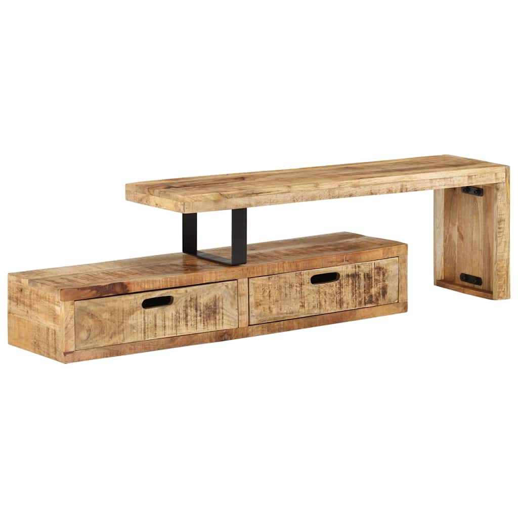 E-shop vidaXL TV stolík (118-200) x 30 x 40 cm masívne drevo mango