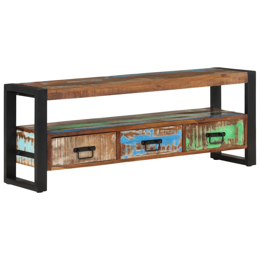 E-shop vidaXL TV skrinka 120x30x45 cm masívne recyklované drevo