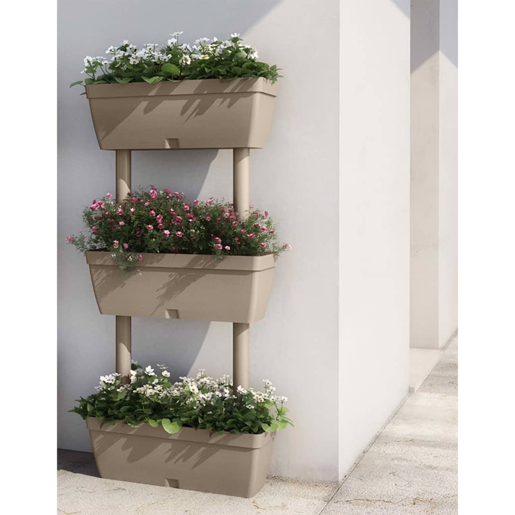 E-shop vidaXL Záhradný kvetináč 6 ks 100 cm sivohnedý