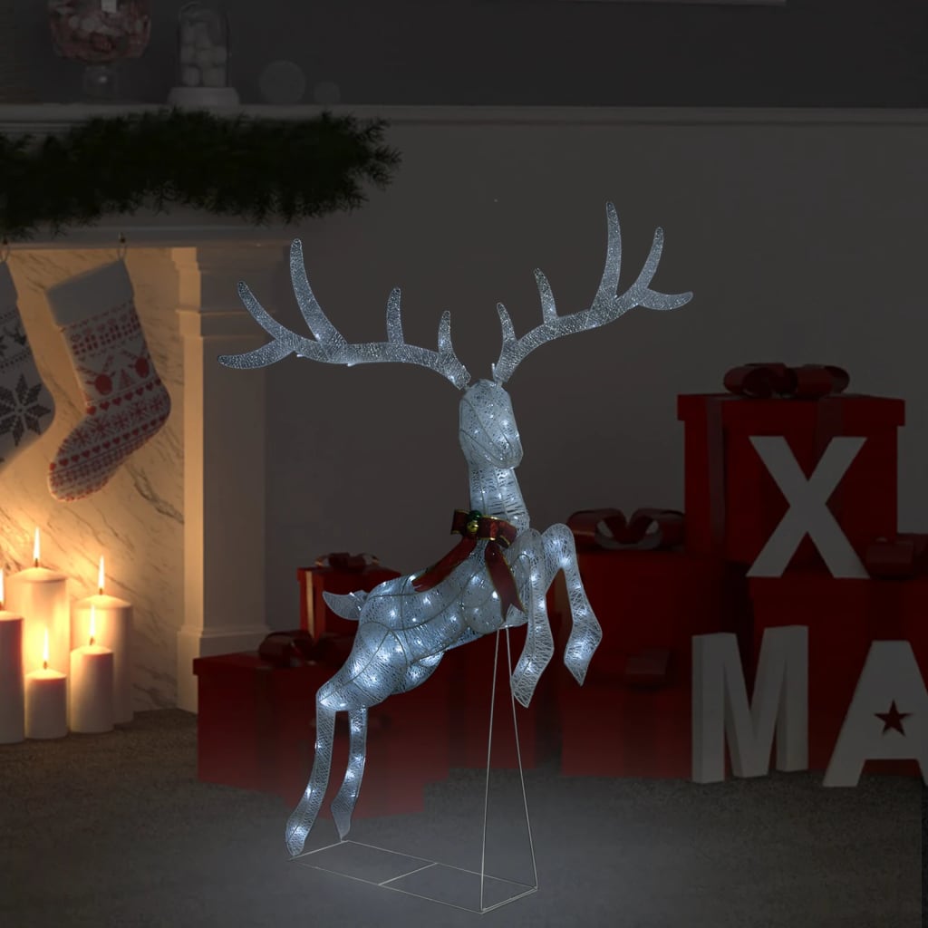 E-shop vidaXL Vianočná dekorácia lietajúci sob 120 LED, biela, studená biela