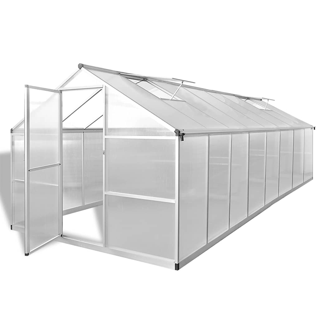 E-shop vidaXL Skleník, hliník 481x250x195 cm 23,44 m³