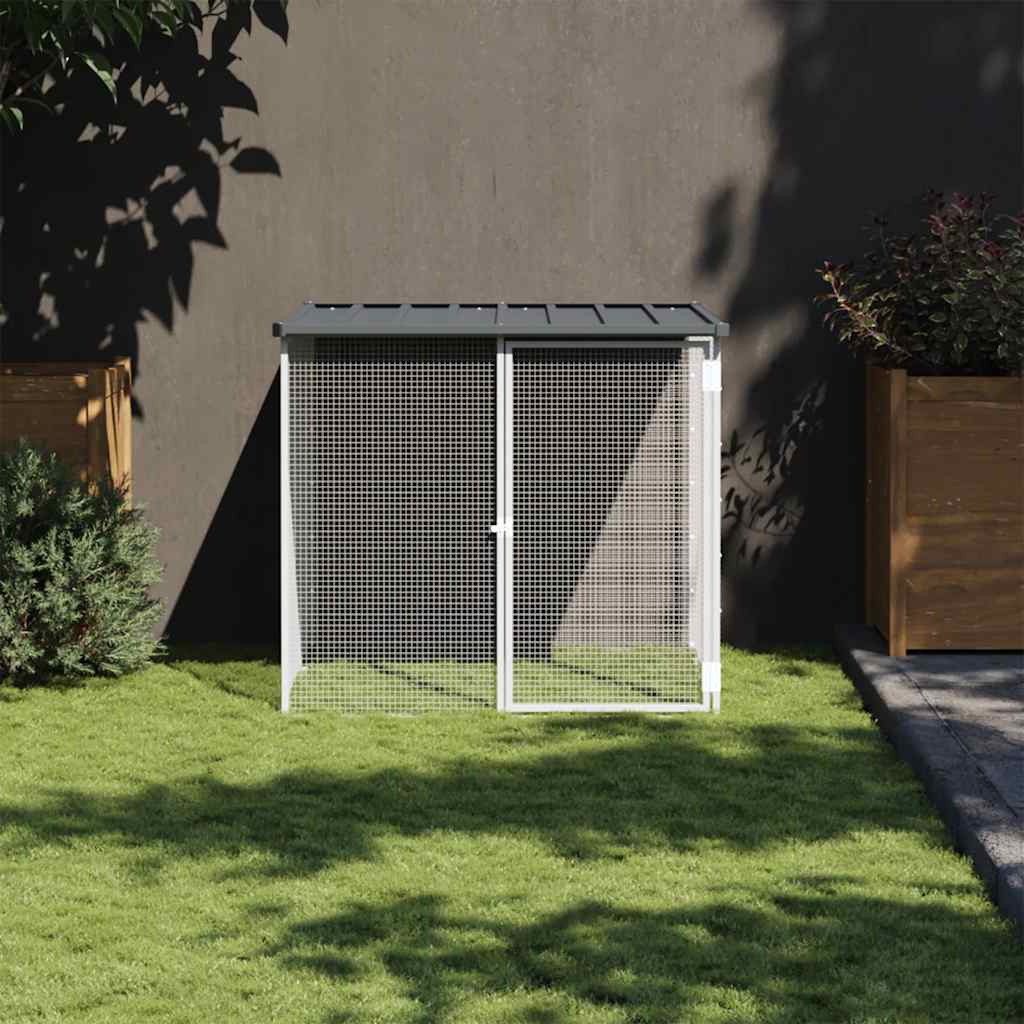 E-shop vidaXL Klietka pre kurčatá strecha antracitová 103x98x90 cm poz. oceľ