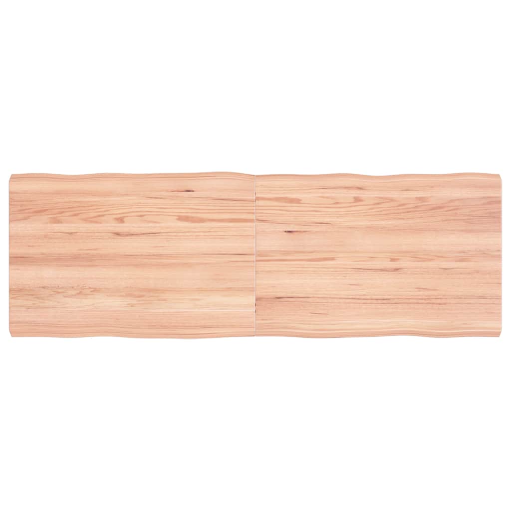 E-shop vidaXL Stolová doska svetlohnedá 120x40x(2-4)cm ošetrený masív hrany