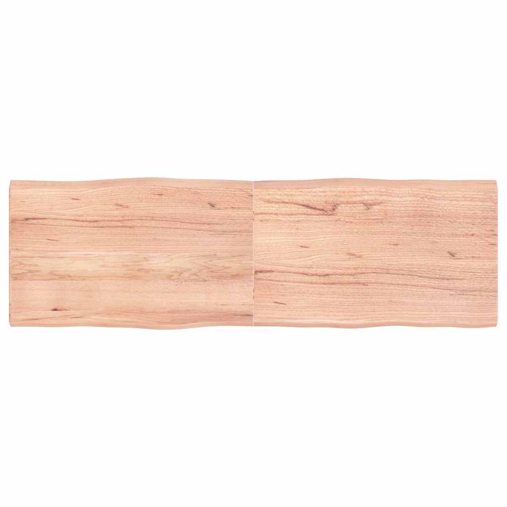 E-shop vidaXL Stolová doska svetlohnedá 160x50x(2-4)cm ošetrený masív hrany