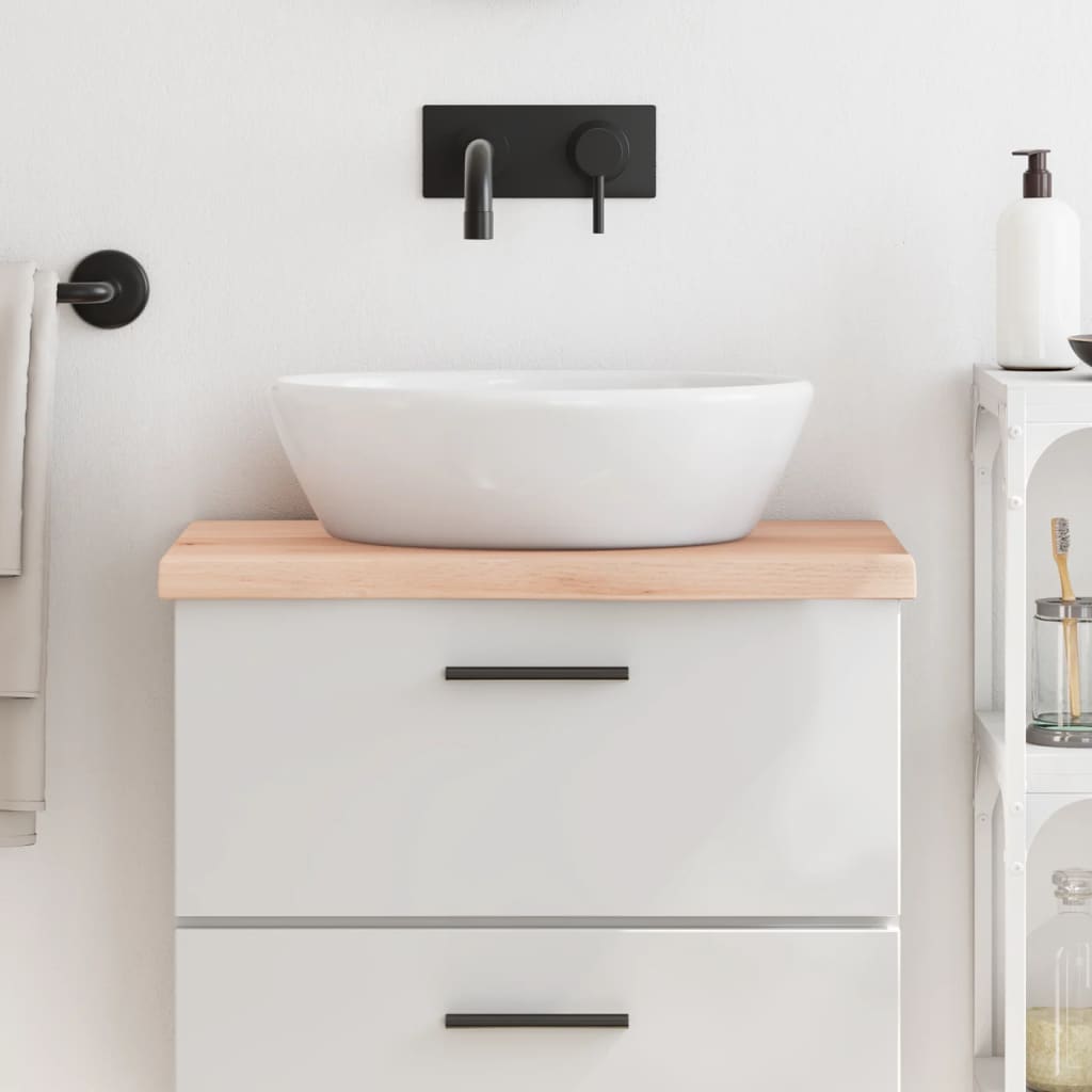 E-shop vidaXL Kúpeľňová doska 60x40x(2-4) cm neošetrený masív