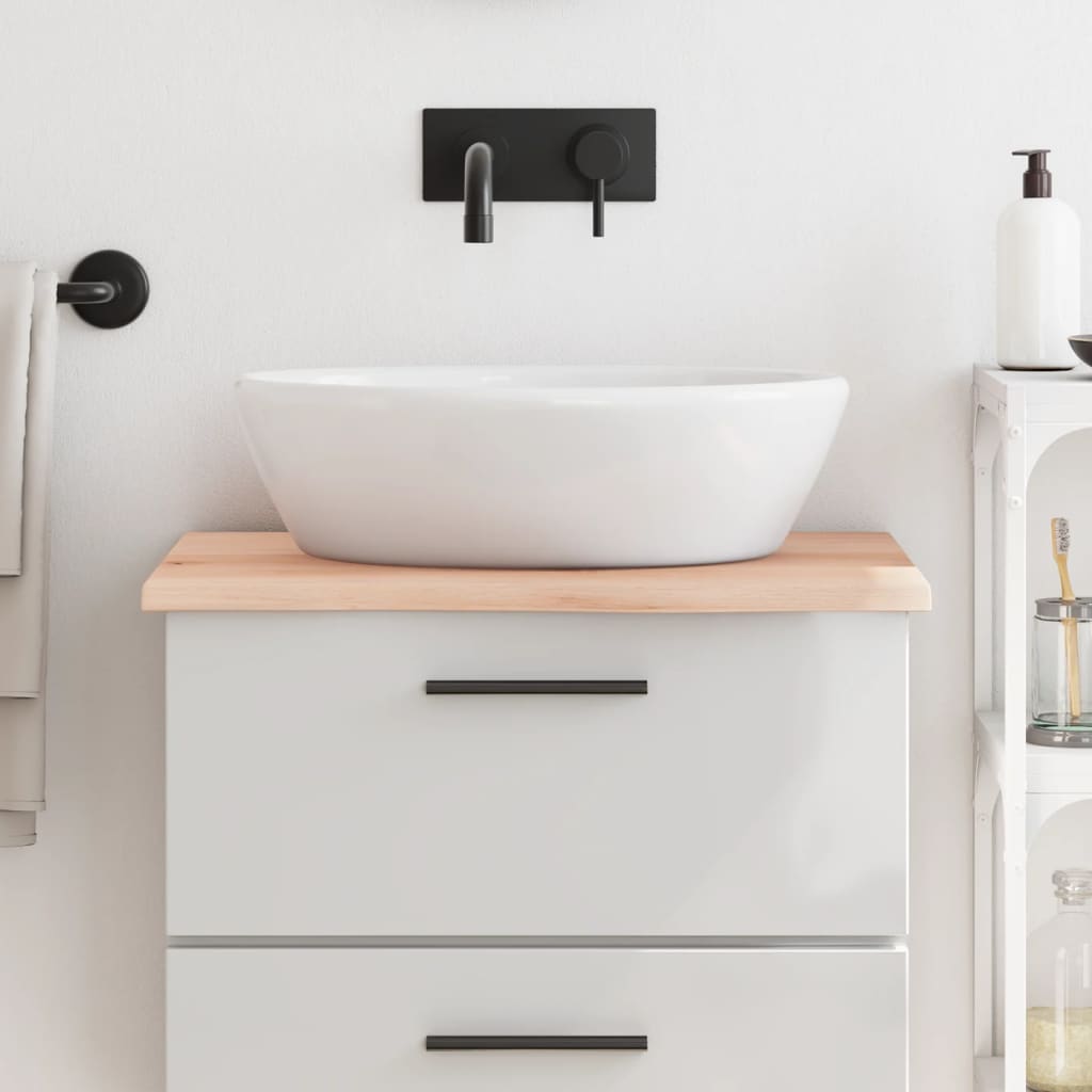 E-shop vidaXL Kúpeľňová doska 60x50x2 cm neošetrený masív