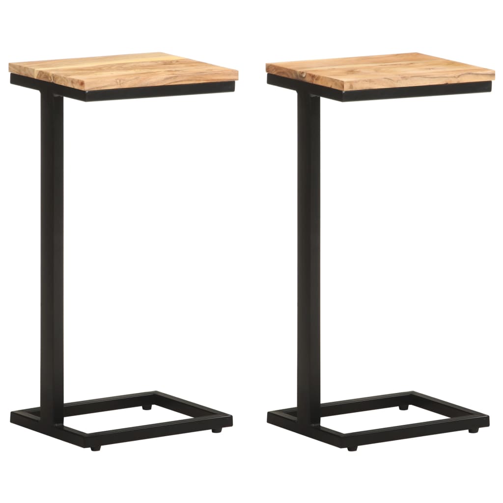 E-shop vidaXL Príručné stolíky 2 ks 31,5x24,5x64,5 cm, akáciový masív