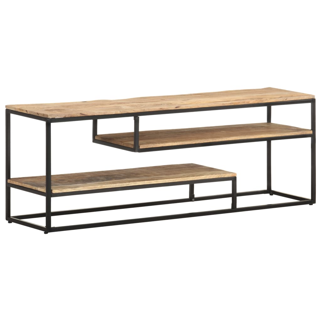 E-shop vidaXL TV skrinka 130x30x45 cm surové mangovníkové drevo