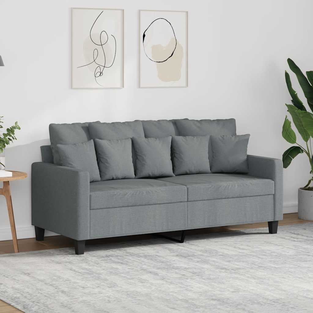 E-shop vidaXL 2-miestna pohovka bledosivá 140 cm látka