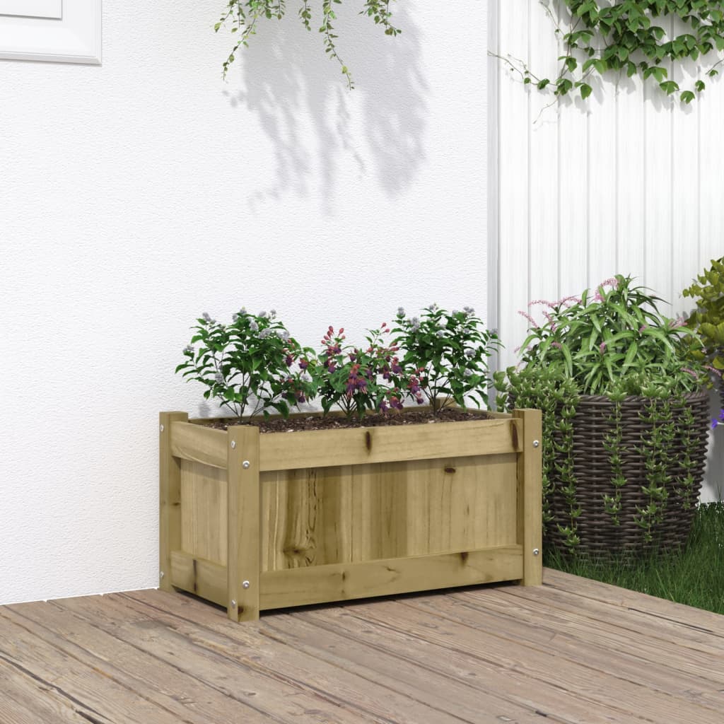E-shop vidaXL Záhradný kvetináč 60x31x31 cm impregnovaná borovica