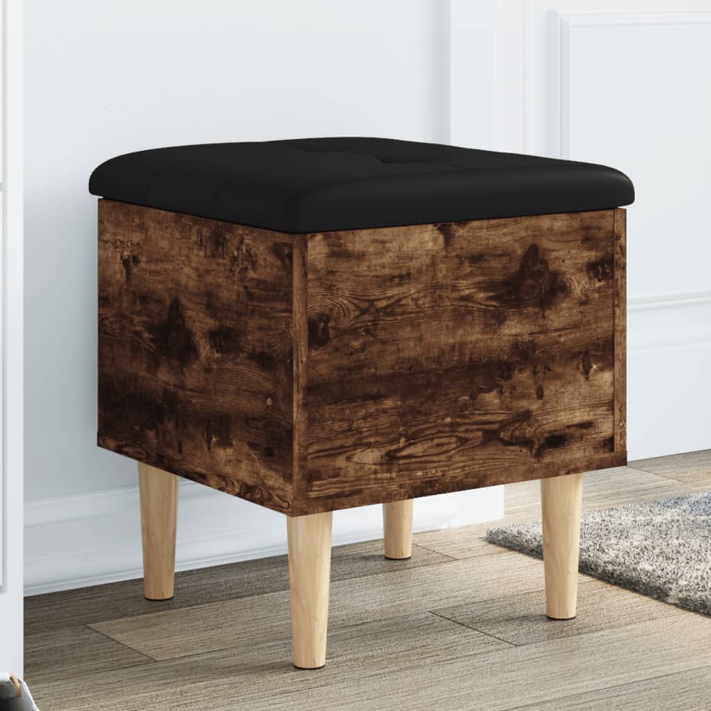 E-shop vidaXL Úložná lavička dymový dub 42x42x46 cm kompozitné drevo