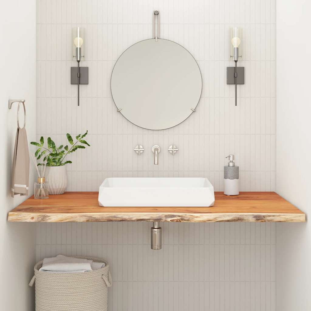 E-shop vidaXL Kúpeľňová doska 90x60x2,5 cm obdĺžniková akáciový masív